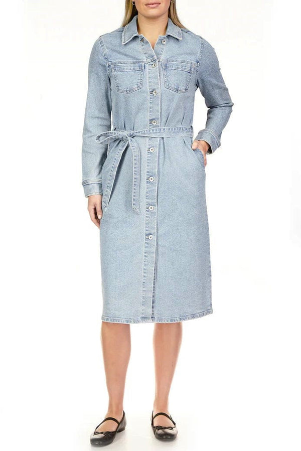 Wrapped Up Denim Dress