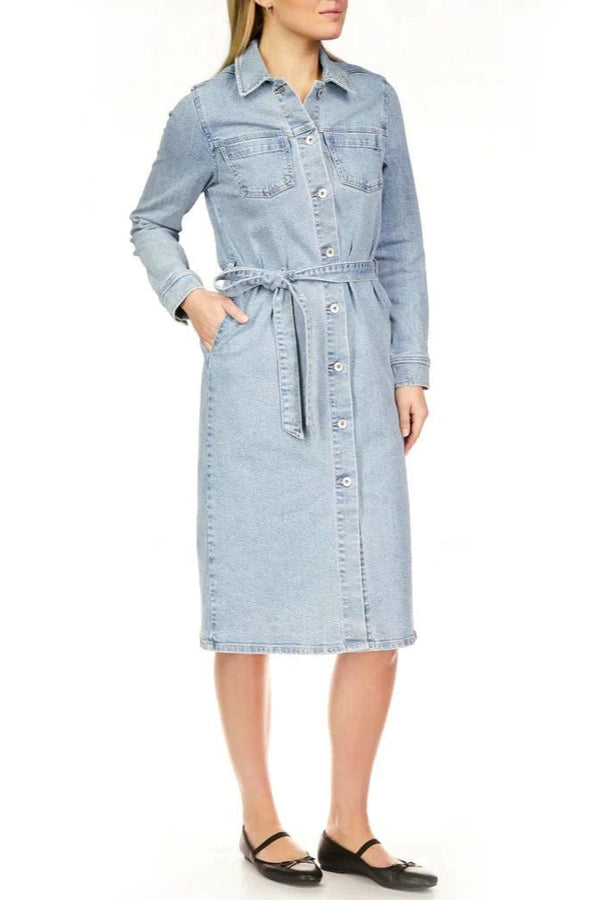 Wrapped Up Denim Dress
