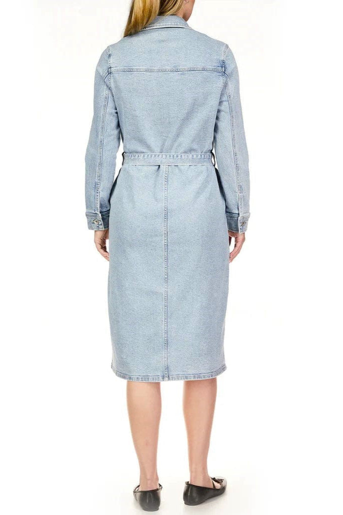 Wrapped Up Denim Dress