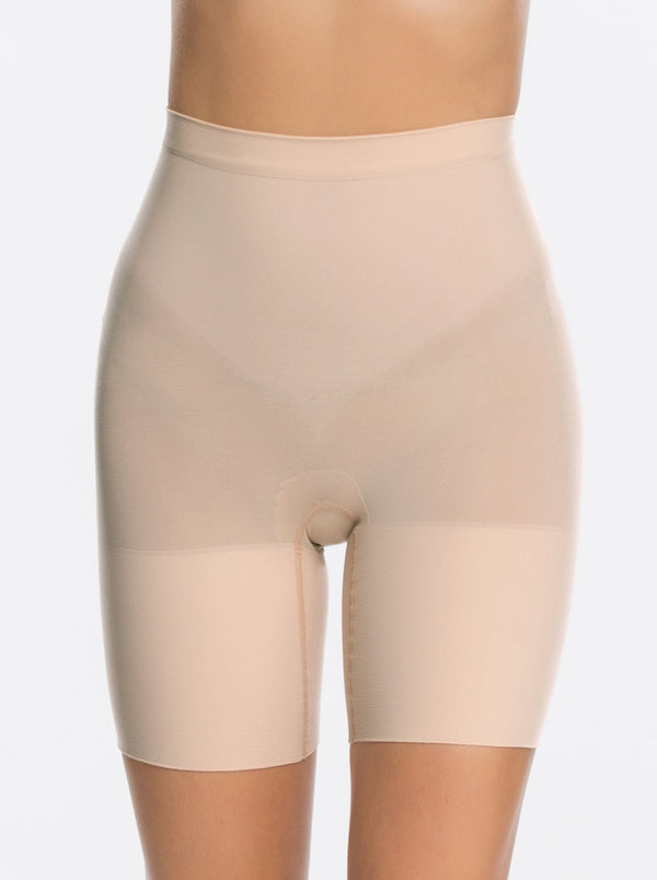Spanx | Power Short in Soft Nude | front view on model