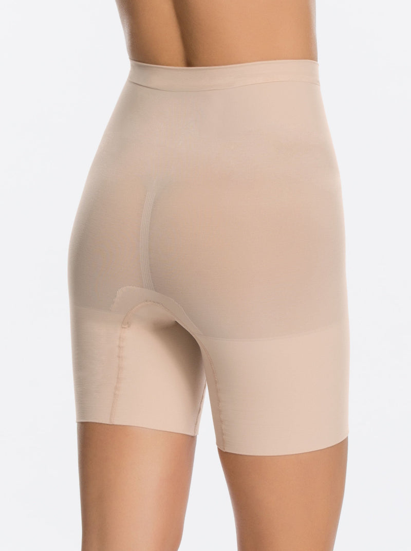 Spanx | Power Short in Soft Nude | back view on model