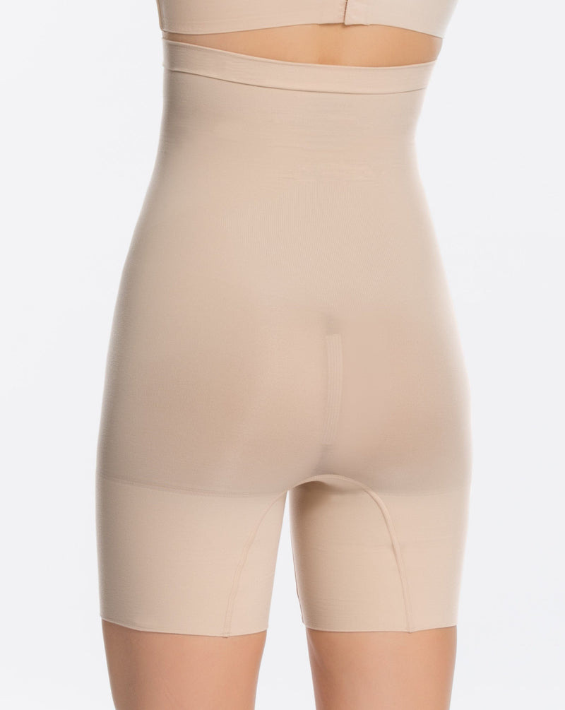 Spanx | Higher Power Short in Soft Nude | back view on model