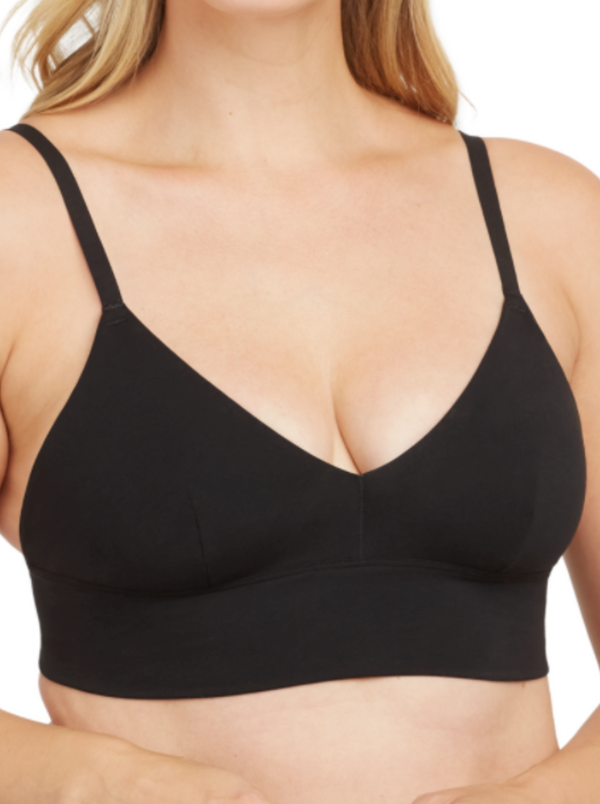 Spanx Cotton Comfort Bralette, black