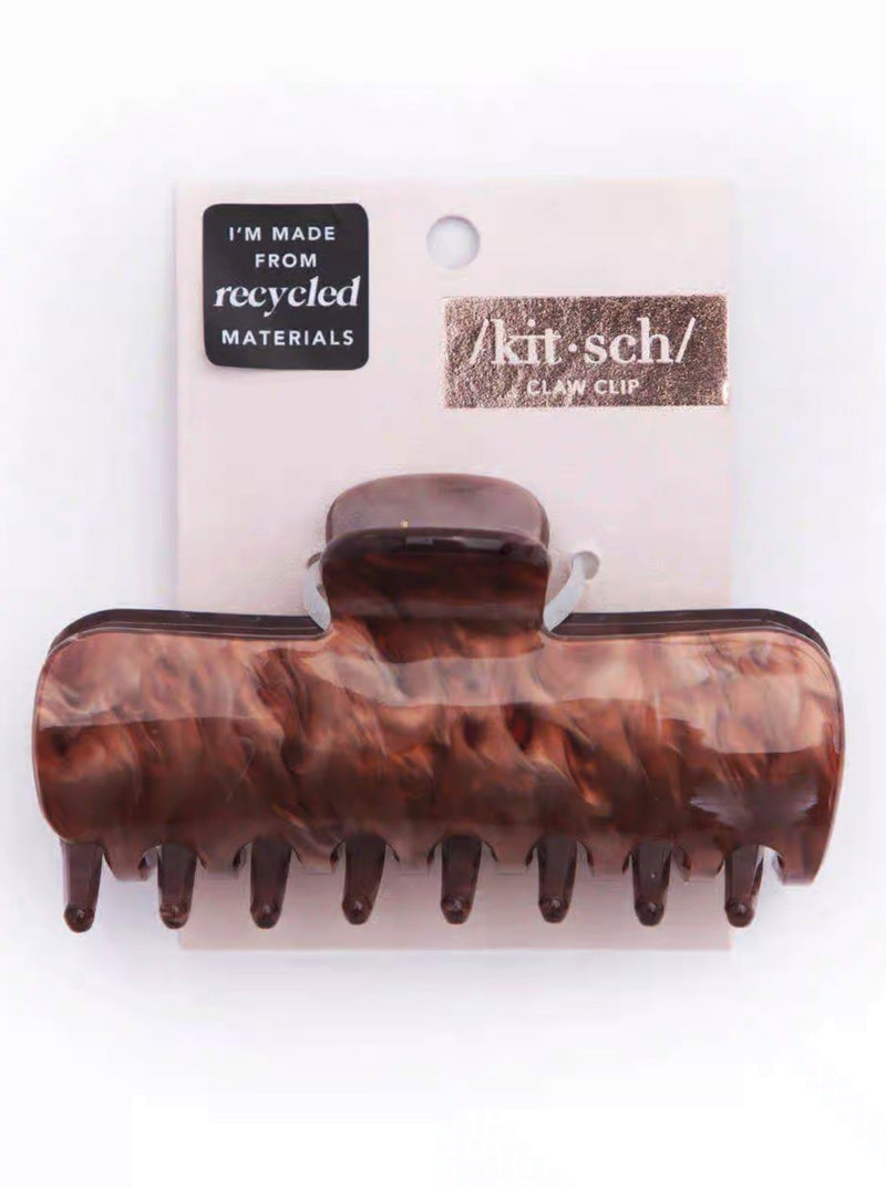 Kitsch Marble Claw Clip, brunette