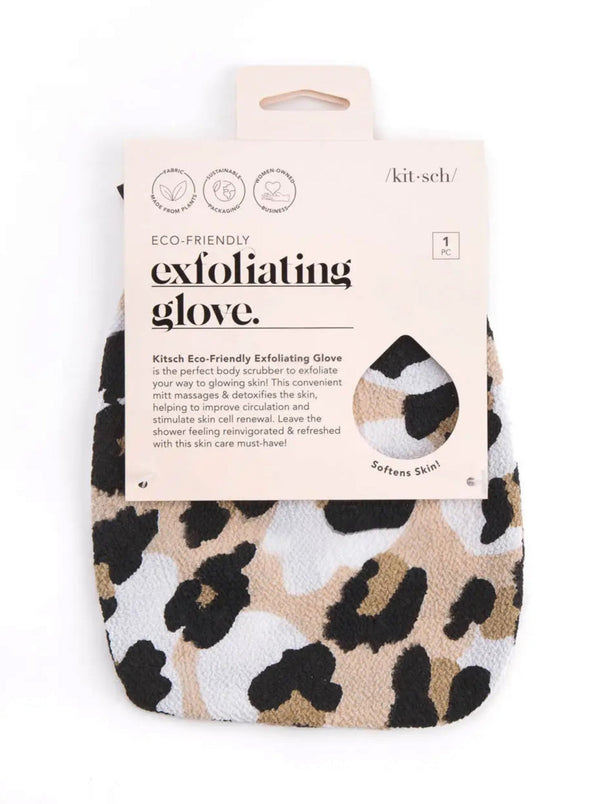 Kitsch Exfoliating Body Glove, leopard
