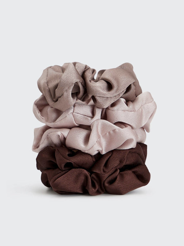 Satin Scrunchie 5 Piece Set