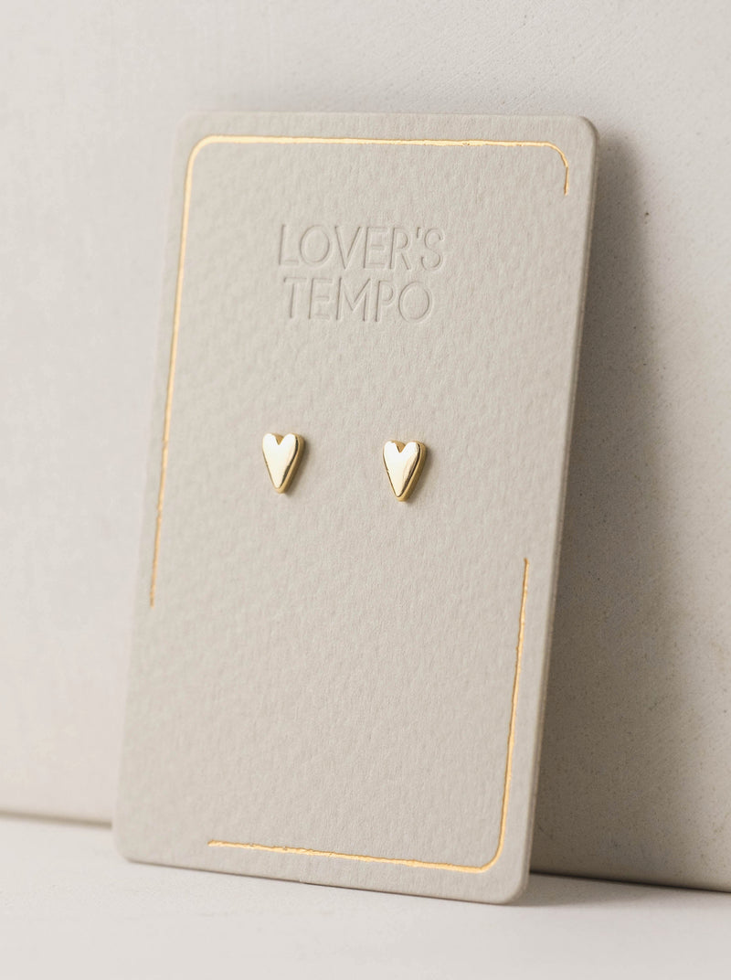 Lover's Tempo Everly Heart Stud Earring, gold