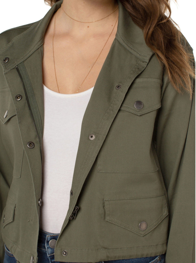 Cropped Cargo Jacket