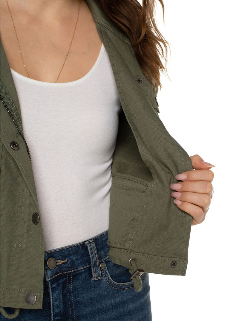 Cropped Cargo Jacket