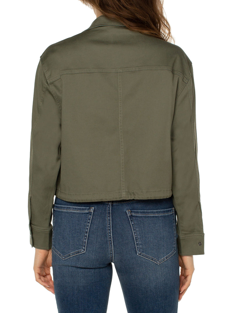 Cropped Cargo Jacket