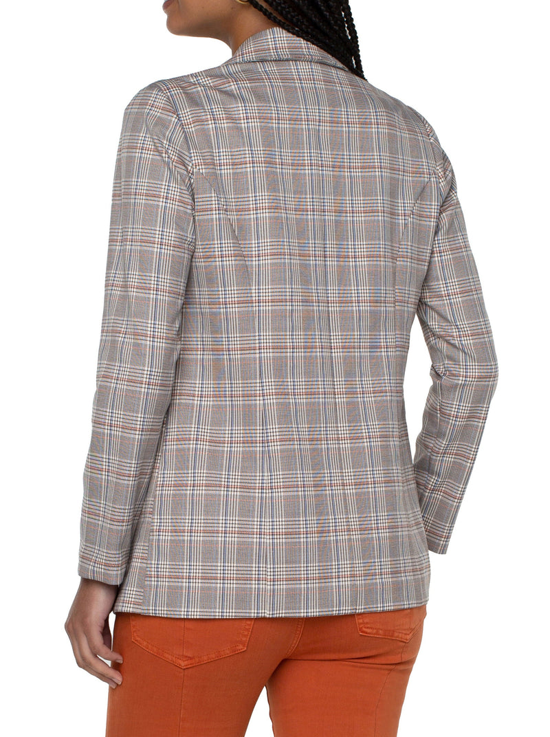 Plaid Boyfriend Blazer