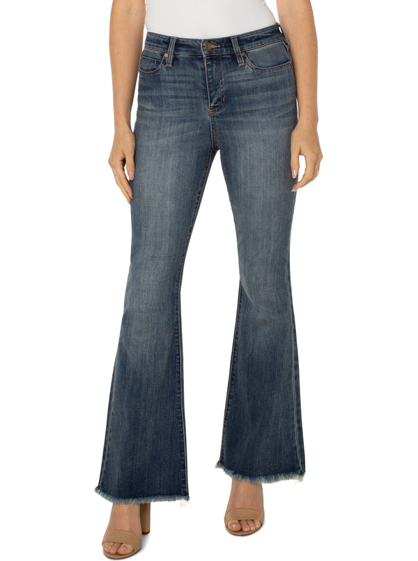 Hannah Super Flare With Frayed Hem