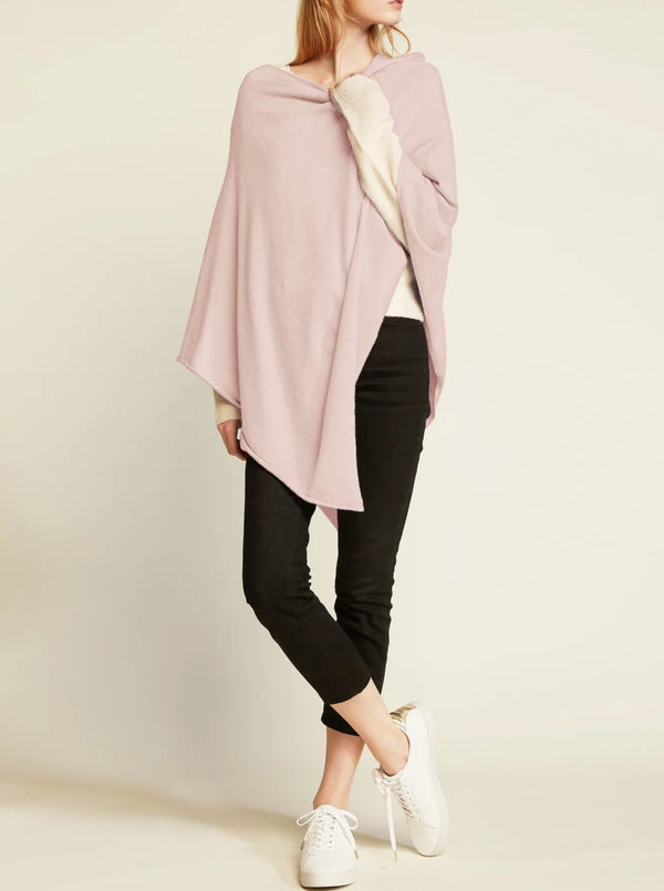 Basic Triangle Poncho - blush
