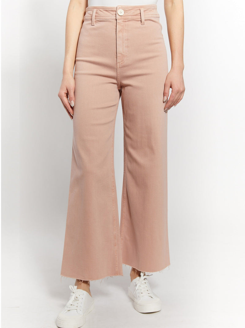High-Rise Wide Leg - vintage rose
