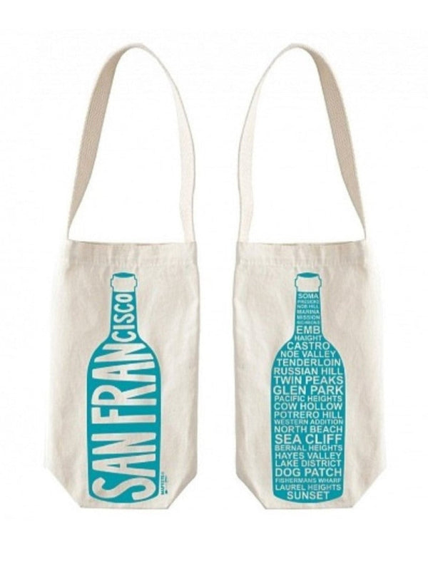 Maptote, San Francisco Wine Tote,natural
