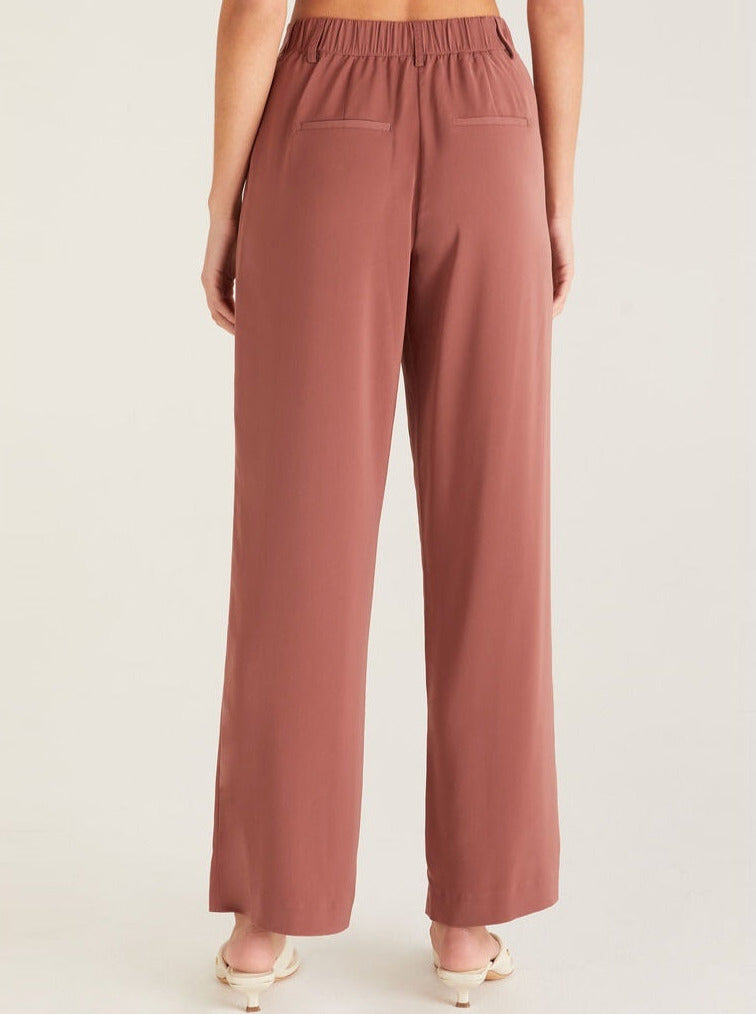 Lucy Twill Pant - Mulberry