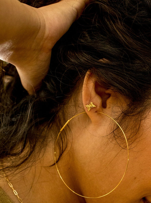 Harper Hoop Earring, 80mm endless hoop
