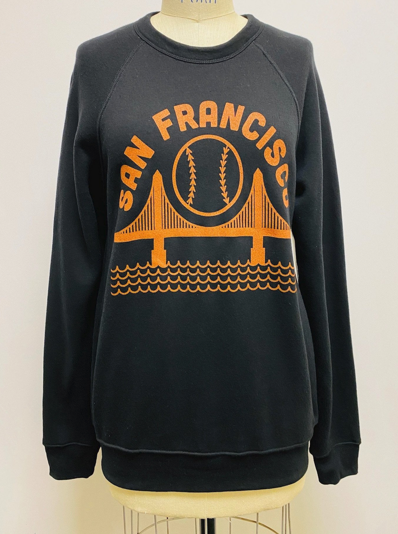 Culk | SF Baseball Unisex Sweatshirt | front view on mannequin