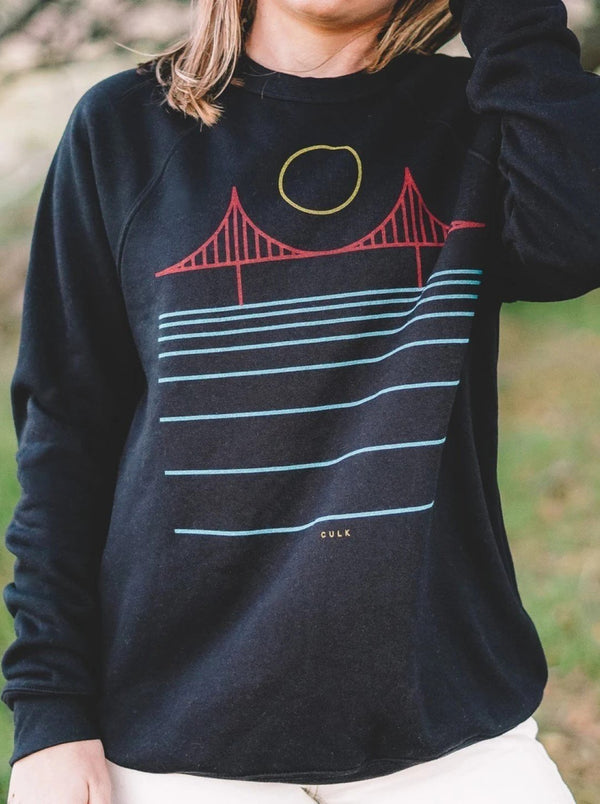 Minimal Bridge Rainbow Unisex Sweatshirt