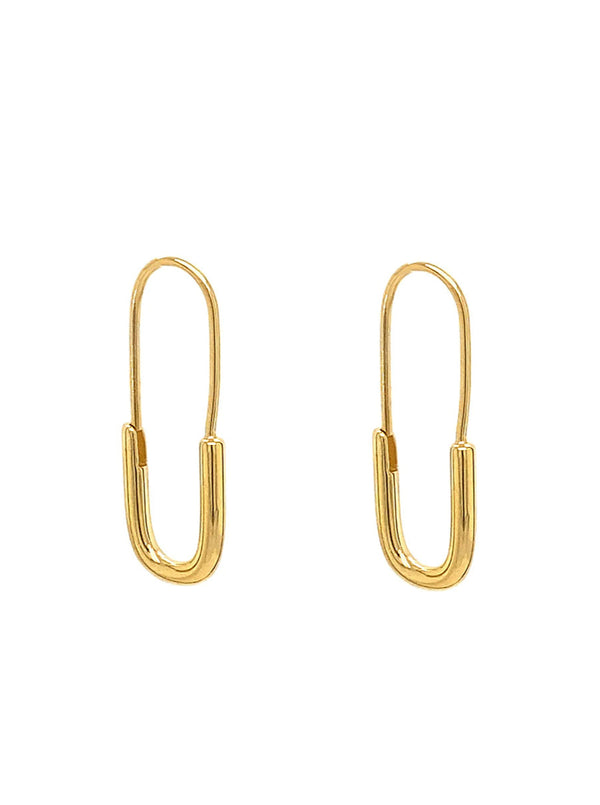 Molly Hoop Earring, Safety Pin Design 