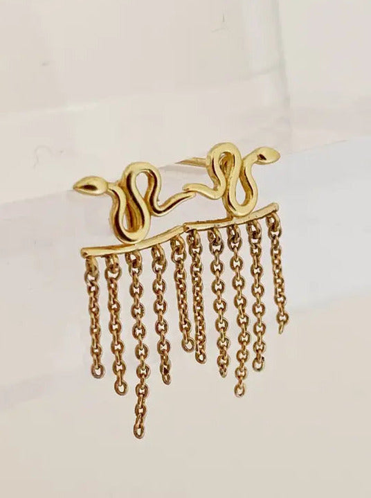 Snake Studs + Fringe Jackets